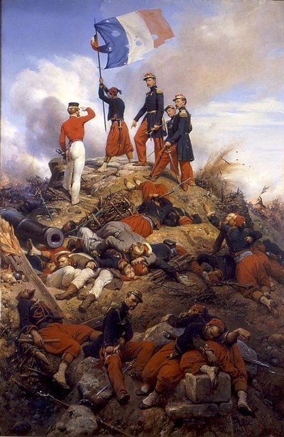 Indtagelsen af Malakoff-skansen af Horace Vernet