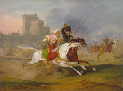 Turk og Kosak, 1809 af Emile Jean Horace Vernet