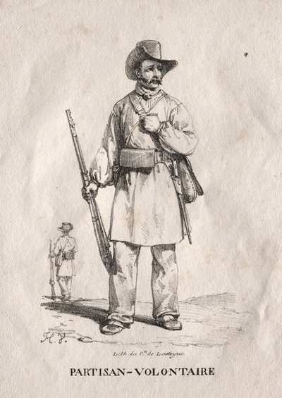Frivillig partisan af Emile Jean Horace Vernet