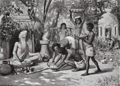 En eneboer i tider uden datoer (litografi) af Horace van Ruith