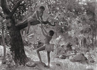 Livets tidlige morgen, Det daglige brød (litografi) af Horace van Ruith