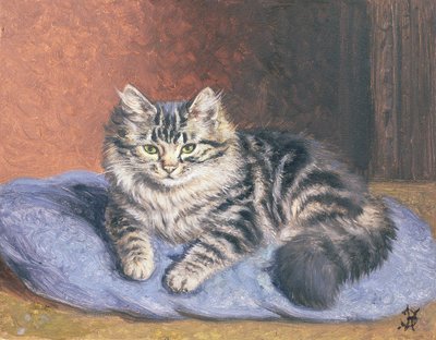 Den blå pude af Horatio Henry Couldery