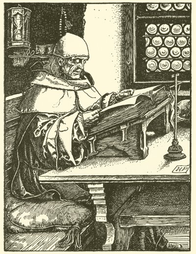 Fra Otto Of The Silver Hand (gravering) af Howard (after) Pyle