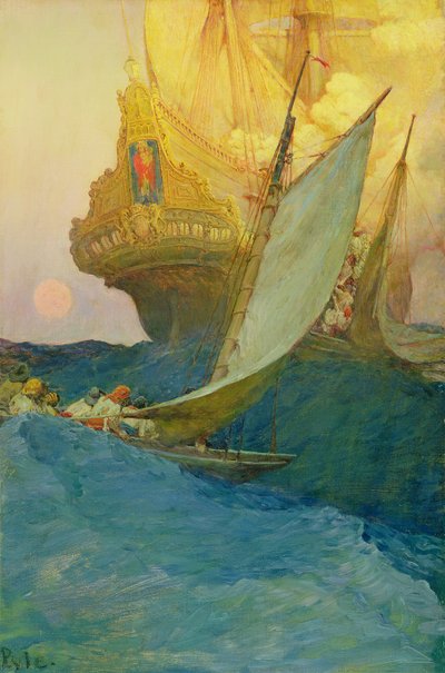 Et angreb på en galleon, fra 