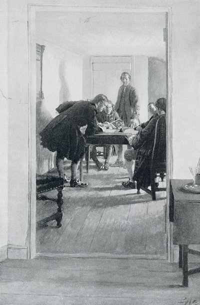 I Old Raleigh Tavern, illustration fra 