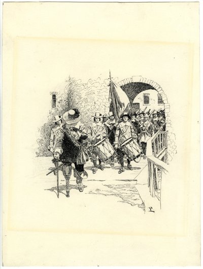 Tailpiece for The Evolution of New York, II af Howard Pyle