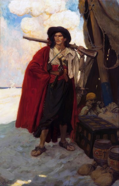 Buccaneeren var en malerisk fyr af Howard Pyle