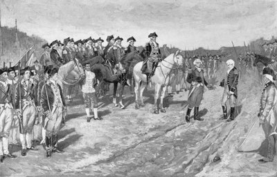 The Surrender of Cornwallis i Yorktown, illustration fra 