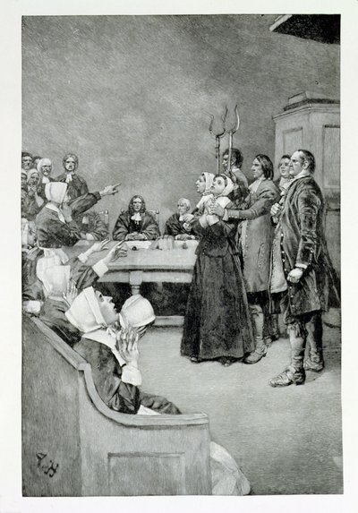 The Trial of a Witch, illustration fra 
