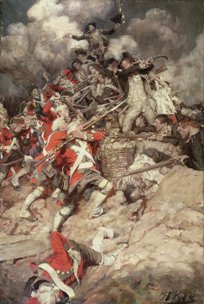 De forvandlede brystværnet og gik over toppen, Pell Mell, Upon the British eller The Battle of Yorktown, fra 