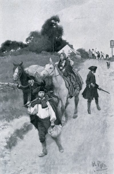 Tory Refugees på vej til Canada, illustration fra 