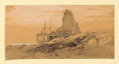 Fabrik ved kysten. af Howard Russell Butler