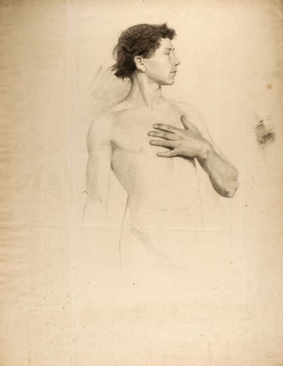 Nøgen dreng, torso og hoved af Howard Russell Butler