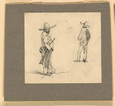 To mexicanere stående af Howard Russell Butler