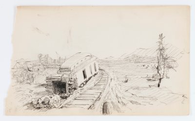 Uden titel (afsporet bus) af Howard Russell Butler