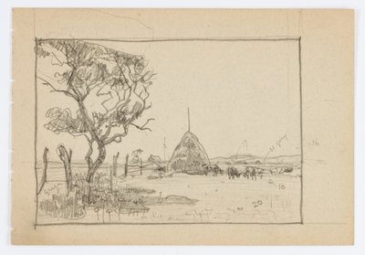 Uden titel (Træ med Hayrick) af Howard Russell Butler