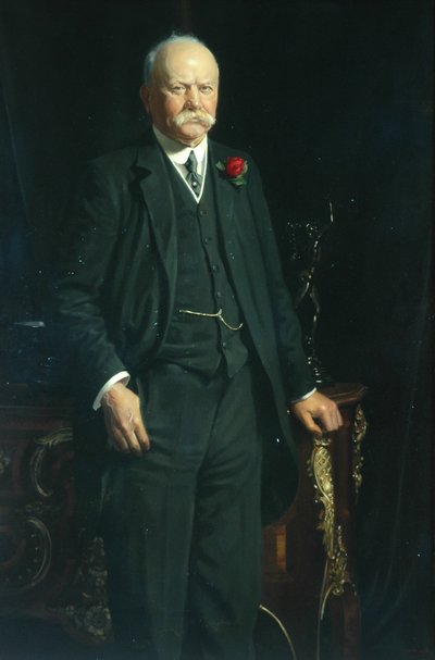 Sir James Hill (olie på lærred) af Howard Somerville