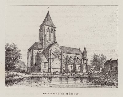 Notre-Dame De Blecourt (kobberstik) af Hubert Clerget