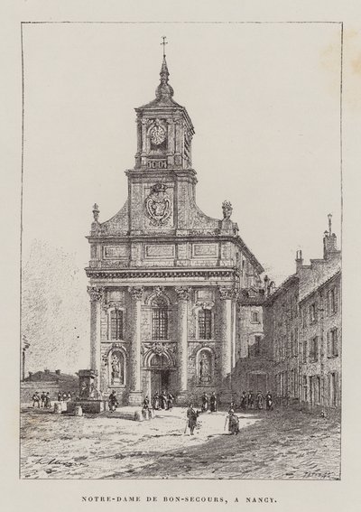 Notre-Dame De Bon-Secours, A Nancy (stik) af Hubert Clerget