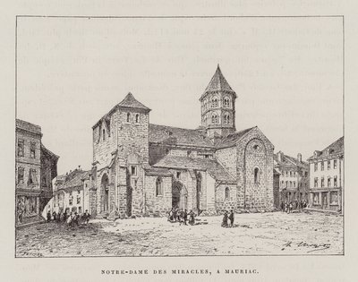 Notre-Dame Des Miracles, A Mauriac (kobberstik) af Hubert Clerget
