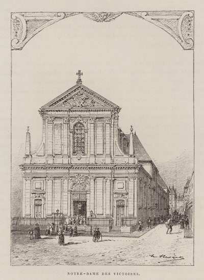 Notre-Dame Des Victoires (kobberstik) af Hubert Clerget