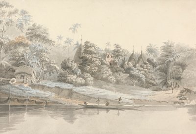Landsby ved Colna (Indien) af Hubert Cornish