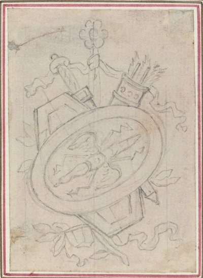 Et dekorativt trofæ af Hubert Francois Gravelot