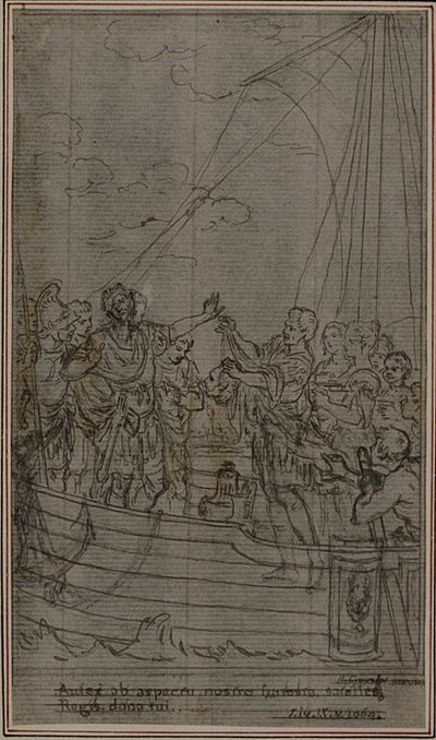 Studie til Lucains "La Pharsale", Canto IX af Hubert Francois Gravelot
