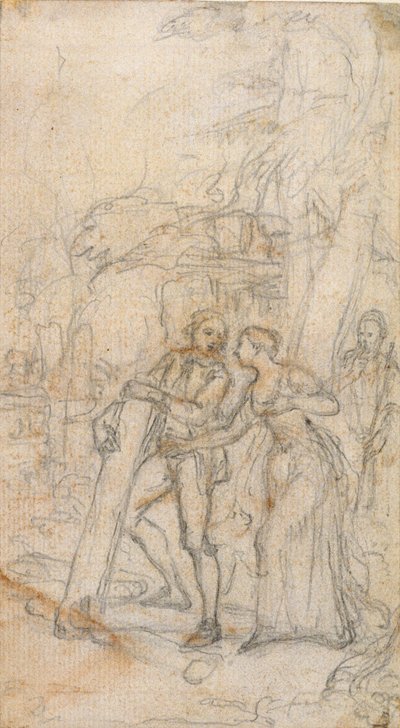 Studie til William Shakespeares "Stormen" af Hubert Francois Gravelot