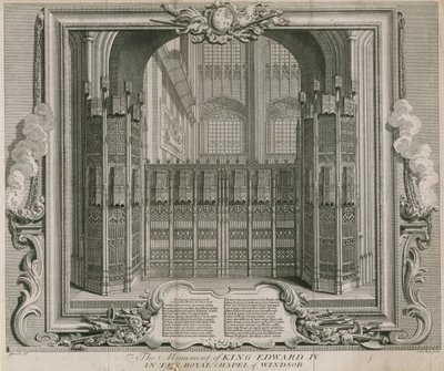 Monumentet af kong Edward IV af Hubert Francois Gravelot