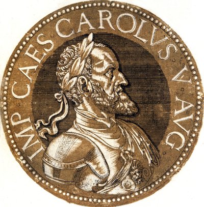 Charles V, hellig romersk kejser af Hubert Goltzius