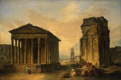 Ruinerne i Nîmes, Orange og Saint-Rémy-de-Provence af Hubert Robert