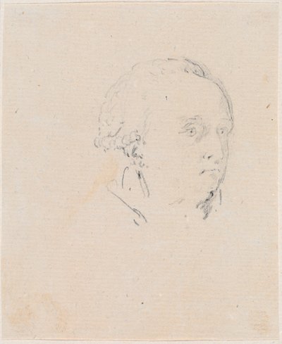 Hoved af en mand af Hubert Robert