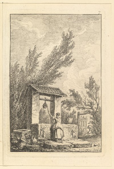 The Well.n.d. af Hubert Robert