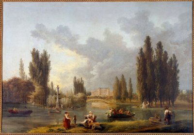 Slottet i Mereville Maleri af Hubert Robert (1733-1808) Sceaux fra det 18. århundrede, museum på øen Frankrig af Hubert Robert