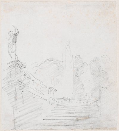 Monumental trappe af Hubert Robert