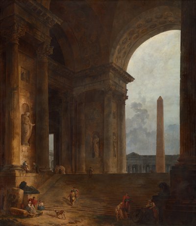 Obelisken af Hubert Robert