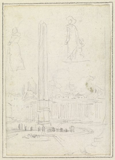 Obelisken på Peterspladsen af Hubert Robert
