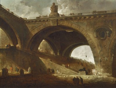 Den Gamle Bro, c.1760 af Hubert Robert
