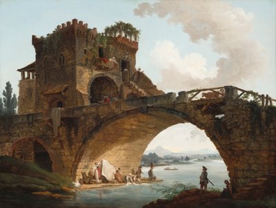 Ponte Salario, ca. 1775 af Hubert Robert