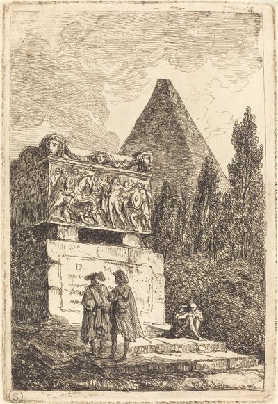 Sarkofagen af Hubert Robert