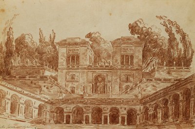 Villa Farnese, Rom, af Hubert Robert
