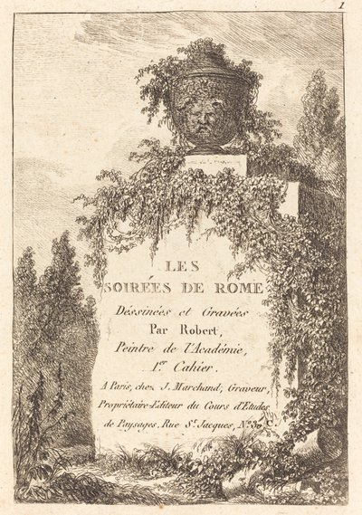 Titel side af Hubert Robert