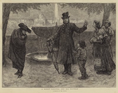 En romersk kardinal og hans fodmand af Hubert von Herkomer