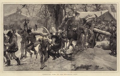 Karnevalstid i de bayerske alper af Hubert von Herkomer