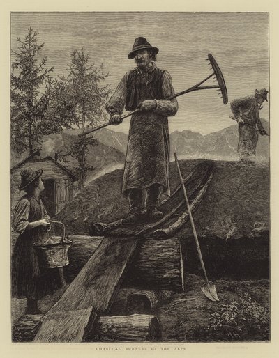 Kulbrændere i Alperne af Hubert von Herkomer