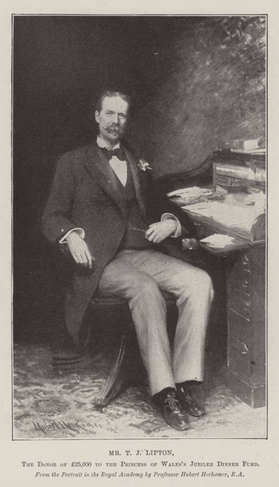 Mr. T J Lipton, donor af £25.000 til Princess of Wales