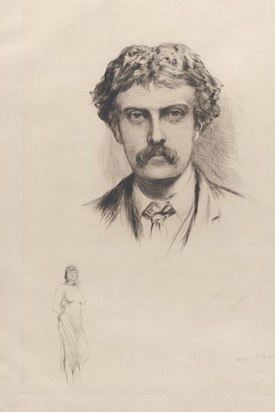 Portræt af Cecil Lawson, 1882. af Hubert von Herkomer