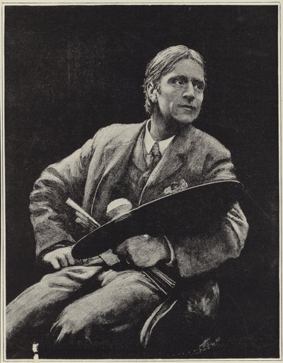 Selvportræt af den britiske kunstner Hubert Herkomer af Hubert von Herkomer
