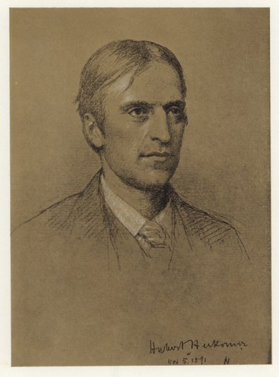 Selvportræt af Hubert Herkomer af Hubert von Herkomer